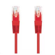 C-TECH kábel patchcord Cat5e, UTP, červený, 3m