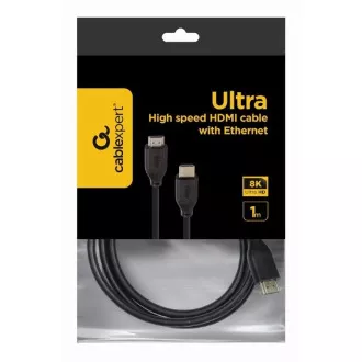 GEMBIRD Kábel CABLEXPERT HDMI 2.1, 8K, M/M, 1m, čierny