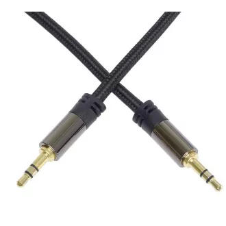 PREMIUMCORD kábel, tienený, Jack 3.5mm - Jack 3.5mm M/M 1, 5m