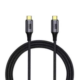 PREMIUMCORD Kábel USB4™ Gen 3x2 40Gbps 8K@60Hz 240W Thunderbolt 3 kábel 1, 2m