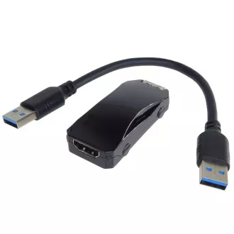 PremiumCord USB 3.0 adaptér na HDMI so zvukom, FULL HD 1080p