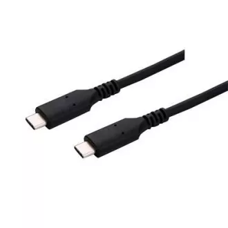 C-TECH kábel USB 4.0, Type-C (CM/CM), PD 100W, 40Gbps, 1m, čierny