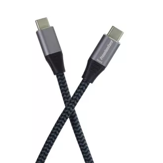 PREMIUMCORD USB-C kábel (USB 3.2 Gen2x2, 5A, 100W, 20Gbit/s) 3m, Sivá PREMIUMCORD USB-C kábel (USB 3.2 Gen2x2, 5A, 100W, 20Gbit/s) 3m, Sivá