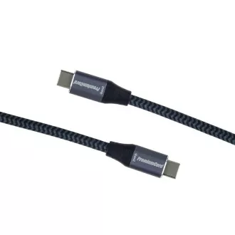 PREMIUMCORD USB-C kábel (USB 3.2 Gen2x2, 5A, 100W, 20Gbit/s) 3m, Sivá PREMIUMCORD USB-C kábel (USB 3.2 Gen2x2, 5A, 100W, 20Gbit/s) 3m, Sivá