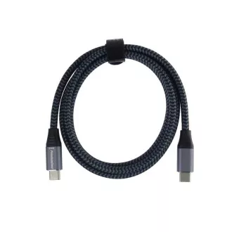 PREMIUMCORD USB-C kábel (USB 3.2 Gen2x2, 5A, 100W, 20Gbit/s) 3m, Sivá PREMIUMCORD USB-C kábel (USB 3.2 Gen2x2, 5A, 100W, 20Gbit/s) 3m, Sivá