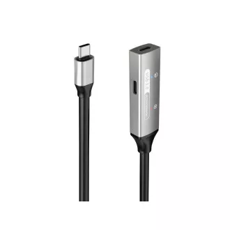 PREMIUMCORD USB-C repeater a predlžovací kábel Male-Female, 5Gbps Aluminium 10m