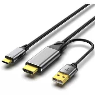 PREMIUMCORD Adaptér HDMI 2.0 na USB-C, 4K @ 60Hz, 2m PREMIUMCORD Adaptér HDMI 2.0 na USB-C, 4K @ 60Hz, 2m