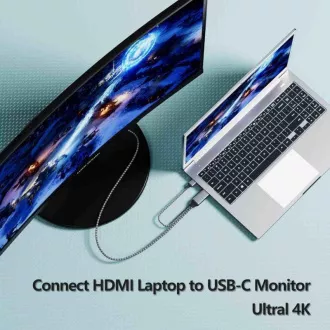 PREMIUMCORD Adaptér HDMI 2.0 na USB-C, 4K @ 60Hz, 2m PREMIUMCORD Adaptér HDMI 2.0 na USB-C, 4K @ 60Hz, 2m