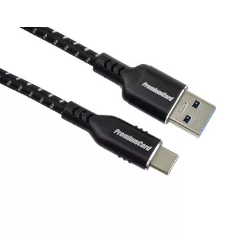 PREMIUMCORD Kábel USB-C na USB 3.0, 5Gbit/s, 1m