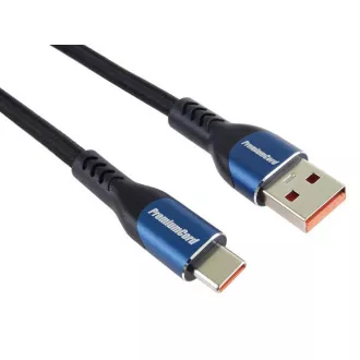 PREMIUMCORD Kábel USB-C na USB 2.0, Nabíjací, 5A, 1m