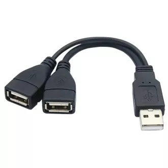 PREMIUMCORD Nabíjací kábel USB 2.0, 15cm, čierna