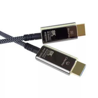PREMIUMCORD Ultra High Speed HDMI 2.1 optický fiber kábel 8K @ 60Hz, pozlátené 7m