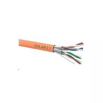 Inštalačný kábel Solarix STP, Cat6A, drôt, LSOH B2ca, cievka 500m SXKD-6A-STP-LSOH-B2ca