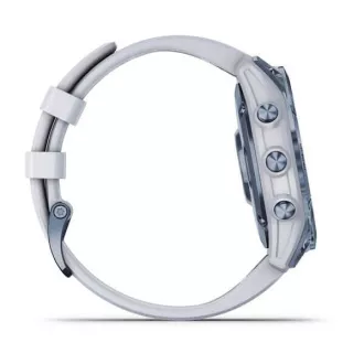 Garmin fenix 7 Solar Sapphire, Titan Blue/ White Silicone Band, EÚ Garmin fenix 7 Solar Sapphire, Titan Blue/ White Silicone Band, EÚ