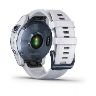 Garmin fenix 7 Solar Sapphire, Titan Blue/ White Silicone Band, EÚ Garmin fenix 7 Solar Sapphire, Titan Blue/ White Silicone Band, EÚ