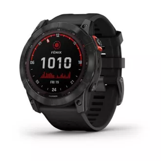 Garmin fenix 7X Solar, Gray/ Black Silicone Band, EU Garmin fenix 7X Solar, Gray/ Black Silicone Band, EU