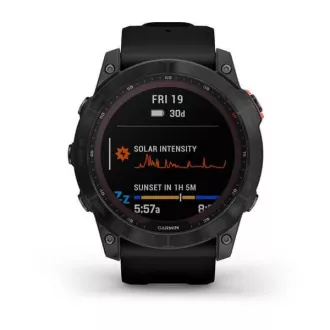 Garmin fenix 7X Solar, Gray/ Black Silicone Band, EU Garmin fenix 7X Solar, Gray/ Black Silicone Band, EU