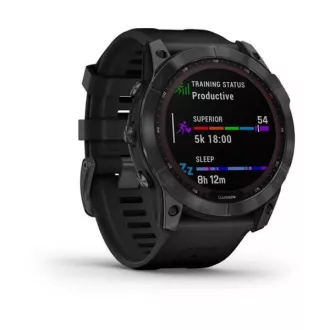 Garmin fenix 7X Solar, Gray/ Black Silicone Band, EU Garmin fenix 7X Solar, Gray/ Black Silicone Band, EU