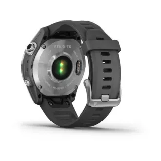 Garmin fenix 7s Glass, Silver/ Graphite Silicone Band, EÚ Garmin fenix 7s Glass, Silver/ Graphite Silicone Band, EÚ