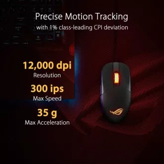 ASUS myš ROG STRIX IMPACT III, čierna