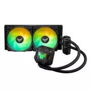 ASUS vodný chladič CPU AIO TUF GAMING LC II 240 ARGB, 2x120mm, LGA1851, AM5