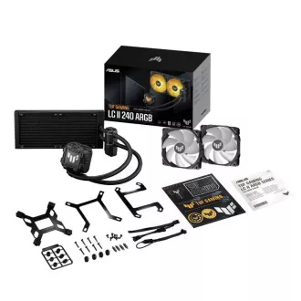 ASUS vodný chladič CPU AIO TUF GAMING LC II 240 ARGB, 2x120mm, LGA1851, AM5