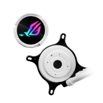 ASUS vodný chladič CPU AIO ROG STRIX LC III 240 ARGB WHITE, 2x120mm, LGA1851, AM5