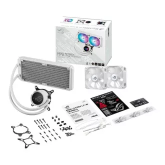ASUS vodný chladič CPU AIO ROG STRIX LC III 240 ARGB WHITE, 2x120mm, LGA1851, AM5