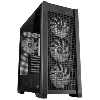 ASUS case TUF GAMING CASE (GT302) TG, Mid Tower, 4x 140mm ARGB Fan, čierna