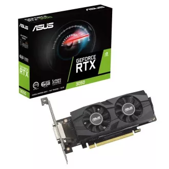 ASUS VGA NVIDIA GeForce RTX 3050 LP BRK 6G, 6G GDDR6, 1xDP, 1xHDMI, 1xDVI ASUS VGA NVIDIA GeForce RTX 3050 LP BRK 6G, 6G GDDR6, 1xDP, 1xHDMI, 1xDVI