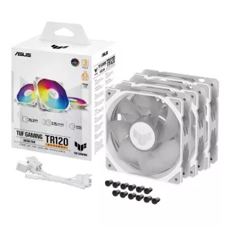 ASUS ventilátor TUF GAMING TR120 ARGB Reverse, 3x120mm, biela