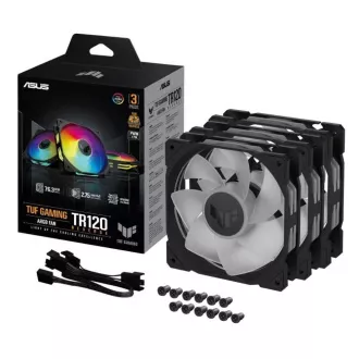 ASUS ventilátor TUF GAMING TR120 ARGB Reverse, 3x120mm, čierna