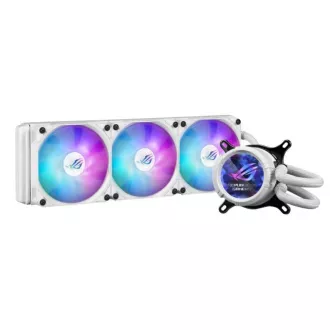 ASUS vodný chladič AIO ROG STRIX LC III 360 ARGB LCD WHITE, 3x120mm, LCD Displej, LGA1851, AM5, biela