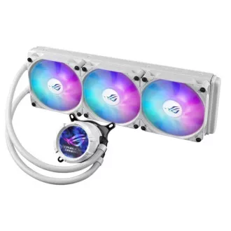 ASUS vodný chladič AIO ROG STRIX LC III 360 ARGB LCD WHITE, 3x120mm, LCD Displej, LGA1851, AM5, biela