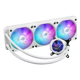 ASUS vodný chladič AIO ROG STRIX LC III 360 ARGB LCD WHITE, 3x120mm, LCD Displej, LGA1851, AM5, biela