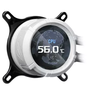 ASUS vodný chladič AIO ROG STRIX LC III 360 ARGB LCD WHITE, 3x120mm, LCD Displej, LGA1851, AM5, biela