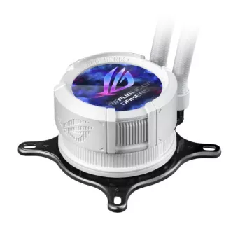 ASUS vodný chladič AIO ROG STRIX LC III 360 ARGB LCD WHITE, 3x120mm, LCD Displej, LGA1851, AM5, biela