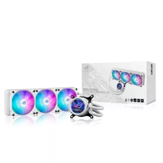 ASUS vodný chladič AIO ROG STRIX LC III 360 ARGB LCD WHITE, 3x120mm, LCD Displej, LGA1851, AM5, biela