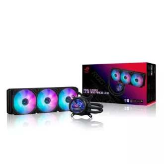 ASUS vodný chladič AIO ROG STRIX LC III 360 ARGB LCD, 3x120mm, LCD Displej, LGA1851, AM5, čierna