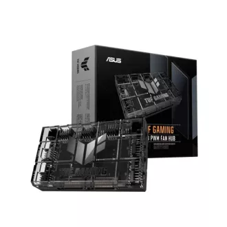 ASUS TUF GAMING ARGB FAN HUB, 6x ARGB Fan, 2x SATA, čierna