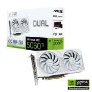 ASUS VGA NVIDIA GeForce RTX 5060 Ti DUAL OC 16G WHITE, 16GB GDDR7, 3xDP, 1xHDMI