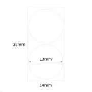 Niimbot štítky R 14x28mm 220ks WhiteRound B pre D11 a D110