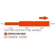 Niimbot štítky na káble RXL 12, 5x109mm 65ks Red pre D11 a D110
