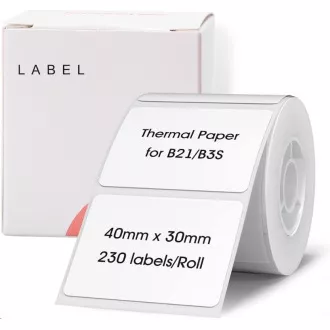Niimbot štítky R 40x30mm 230ks White pre B21, B21S, B3S, B1 Niimbot štítky R 40x30mm 230ks White pre B21, B21S, B3S, B1