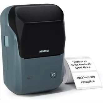Niimbot Tlačiareň štítkov B1 Smart, lake blue + rolka štítkov 210ks