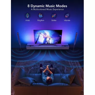 Govee SMART LED RGBIC Panel 38cm pre TV 43-75" - 2ks