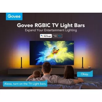 Govee SMART LED RGBIC Panel 38cm pre TV 43-75" - 2ks