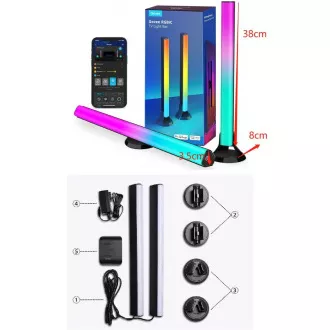 Govee SMART LED RGBIC Panel 38cm pre TV 43-75" - 2ks