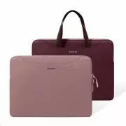 tomtoc Light-A21 Dual-color Slim Laptop Handbag, 13, 5 Inch - Raspberry