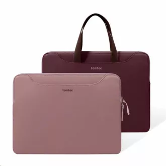 tomtoc Light-A21 Dual-color Slim Laptop Handbag, 13, 5 Inch - Raspberry